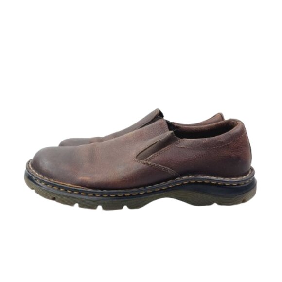 Dr. Martens Men\'s Dark Brown Bryce Leather‎ Slip-On Loafer Shoes Size US 10 main image 7